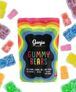 Ganja Bears Gummies - Sour Assorted Flavors (10 x 15mg)