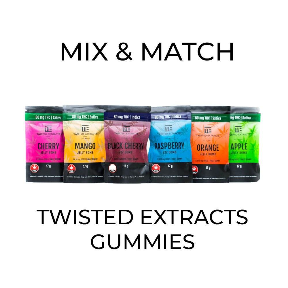 5 Pack Twisted Extracts Gummy - Mix and Match