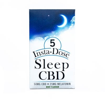 Insta-Dose: Sleep CBD Mint Strips (50mg CBD / 25mg Melatonin)