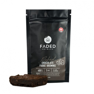 FADED Edibles Baked - Chocolate Fudge Brownie 400mg THC