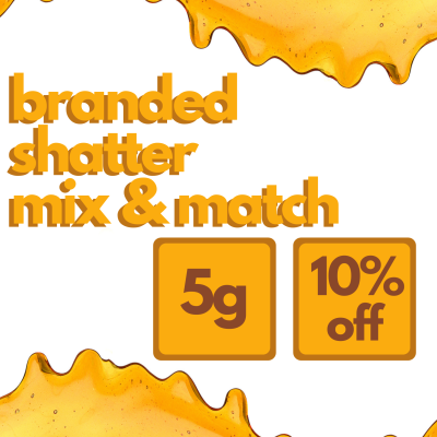 5-Pack Branded Shatter - Mix and Match