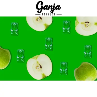 Ganja Bears (150mg THC) - Green Apple