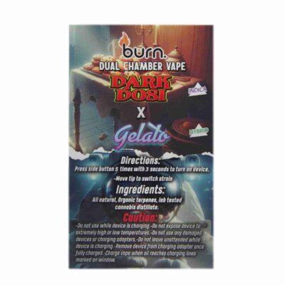 Burn Dual 6g Vape - Dark Dosi + Gelato