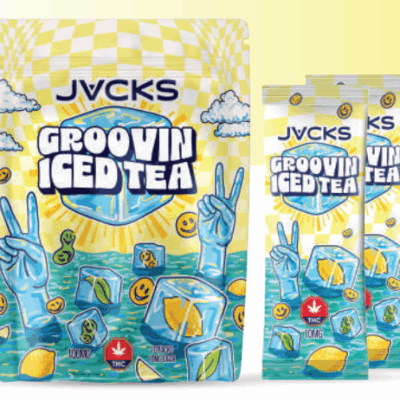 JACKS THC Powder Drink Mix - Groovin Iced Tea 100mg
