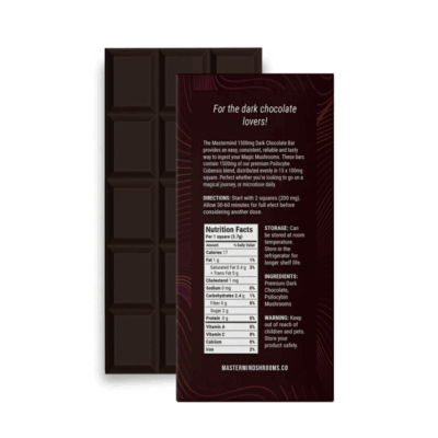 Mastermind - Funghi Chocolate Bar (1500mg) - Dark Chocolate
