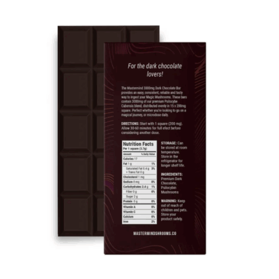 Mastermind - Funghi Chocolate Bar (3000mg) - Dark Chocolate