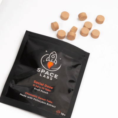 Space Labs - Chewable Sweet Mushroom Tabs - Social Dose (Fruit Punch 4 Grams)