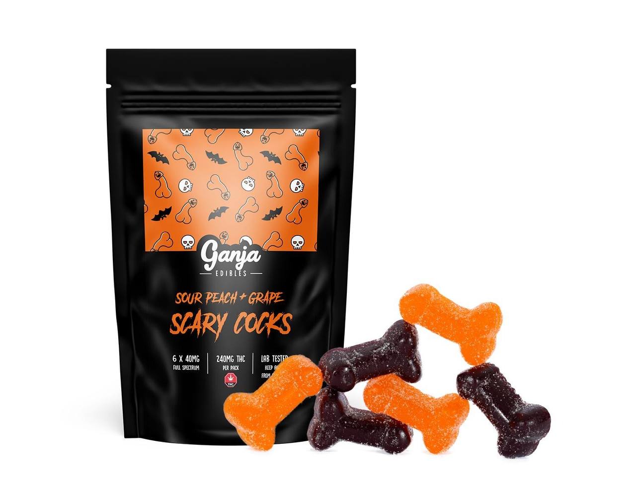 Ganja Scary Cocks Gummies (6x40mg THC) Ganja Scary Cocks Gummies (6x40mg THC)
