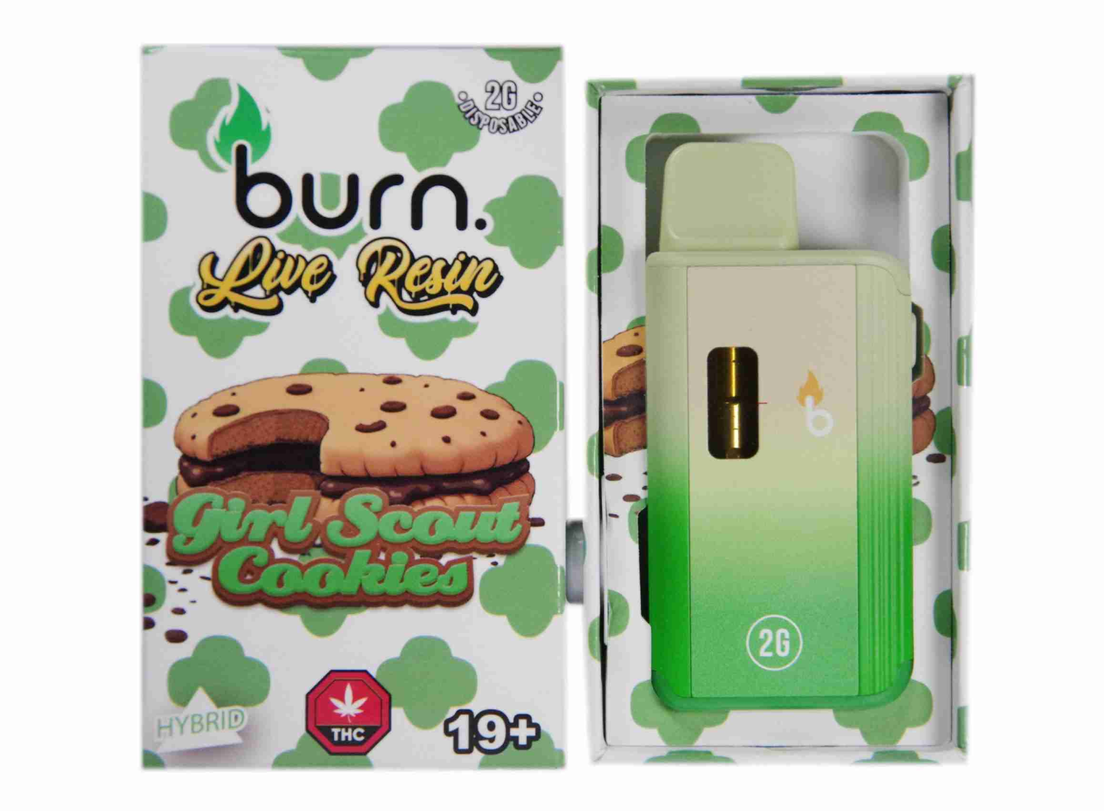 Burn Live Resin Vape (2g) - Girl Scout Cookies (Hybrid) Burn Live Resin Vape (2g) - Girl Scout Cookies (Hybrid)
