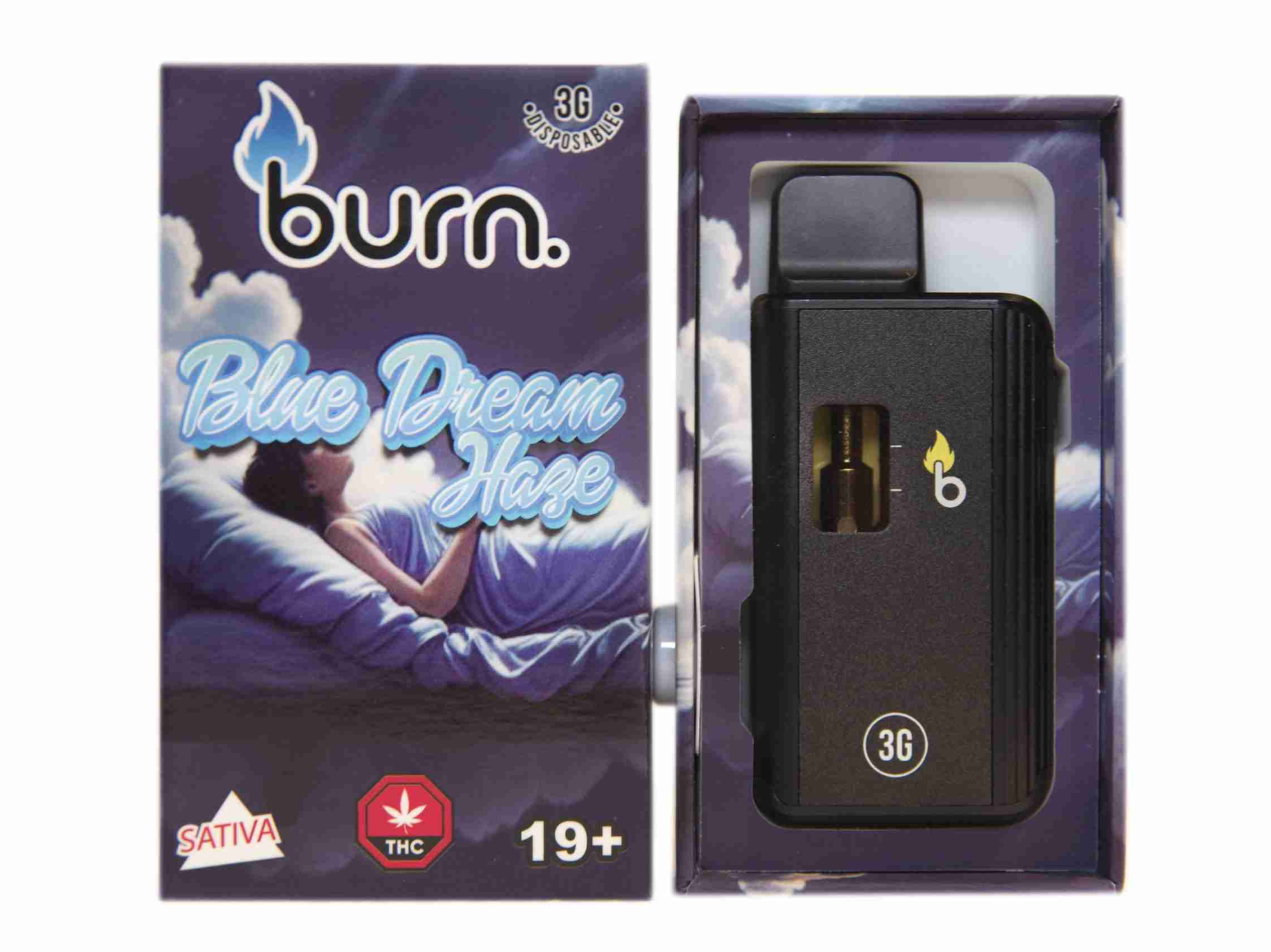 Burn Disposable Vape (3g) - Blue Dream Haze (Sativa) Burn Disposable Vape (3g) - Blue Dream Haze (Sativa)