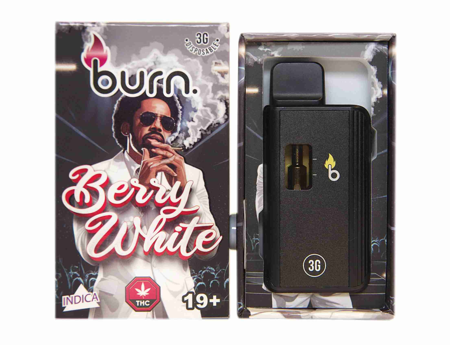 Burn Disposable Vape (3g) - Berry White (Indica) Burn Disposable Vape (3g) - Berry White (Indica)