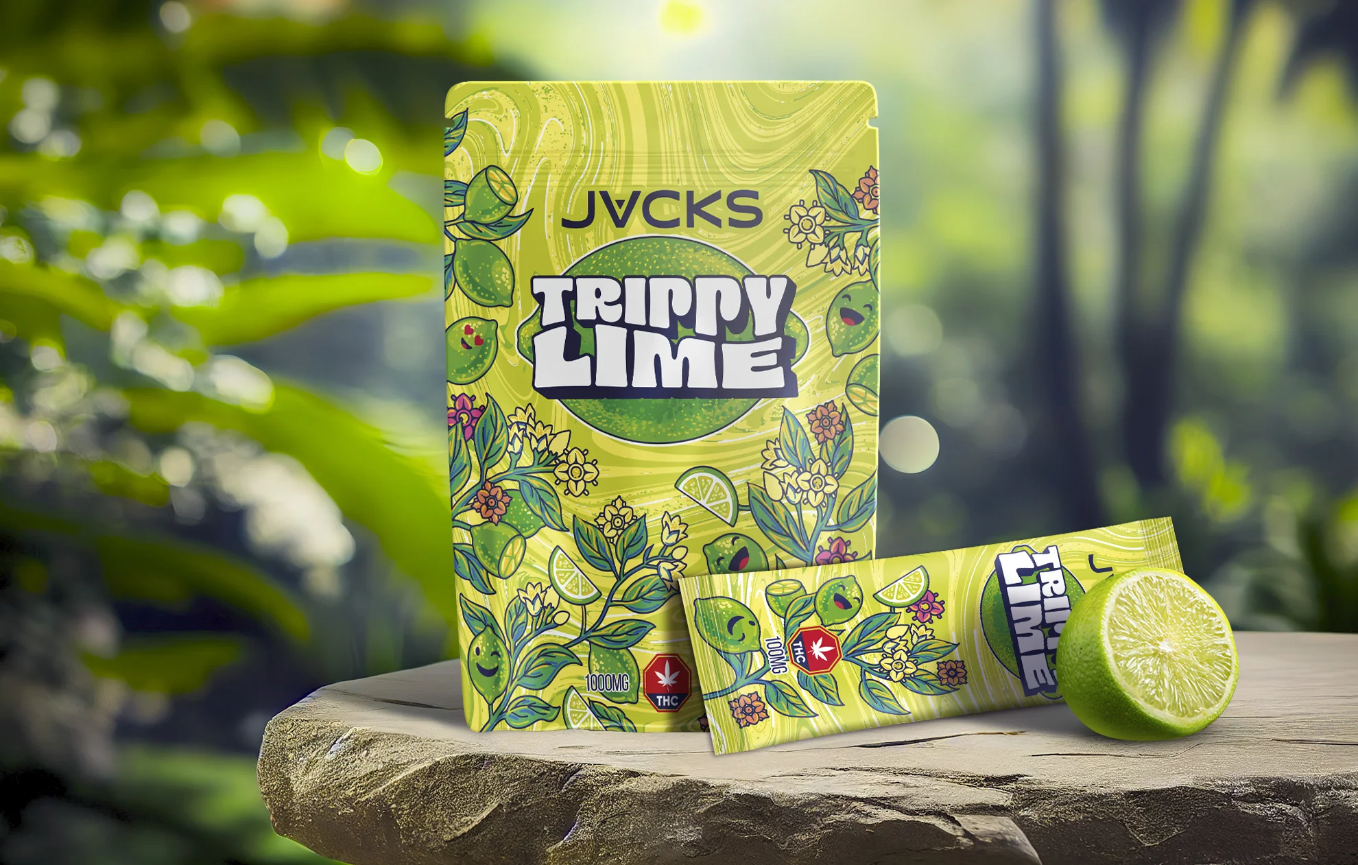 JACKS THC Powder Drink Mix - Trippy Lime 100mg JACKS THC Powder Drink Mix - Trippy Lime 100mg