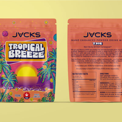 JACKS THC Powder Drink Mix - Tropical Breeze 250mg