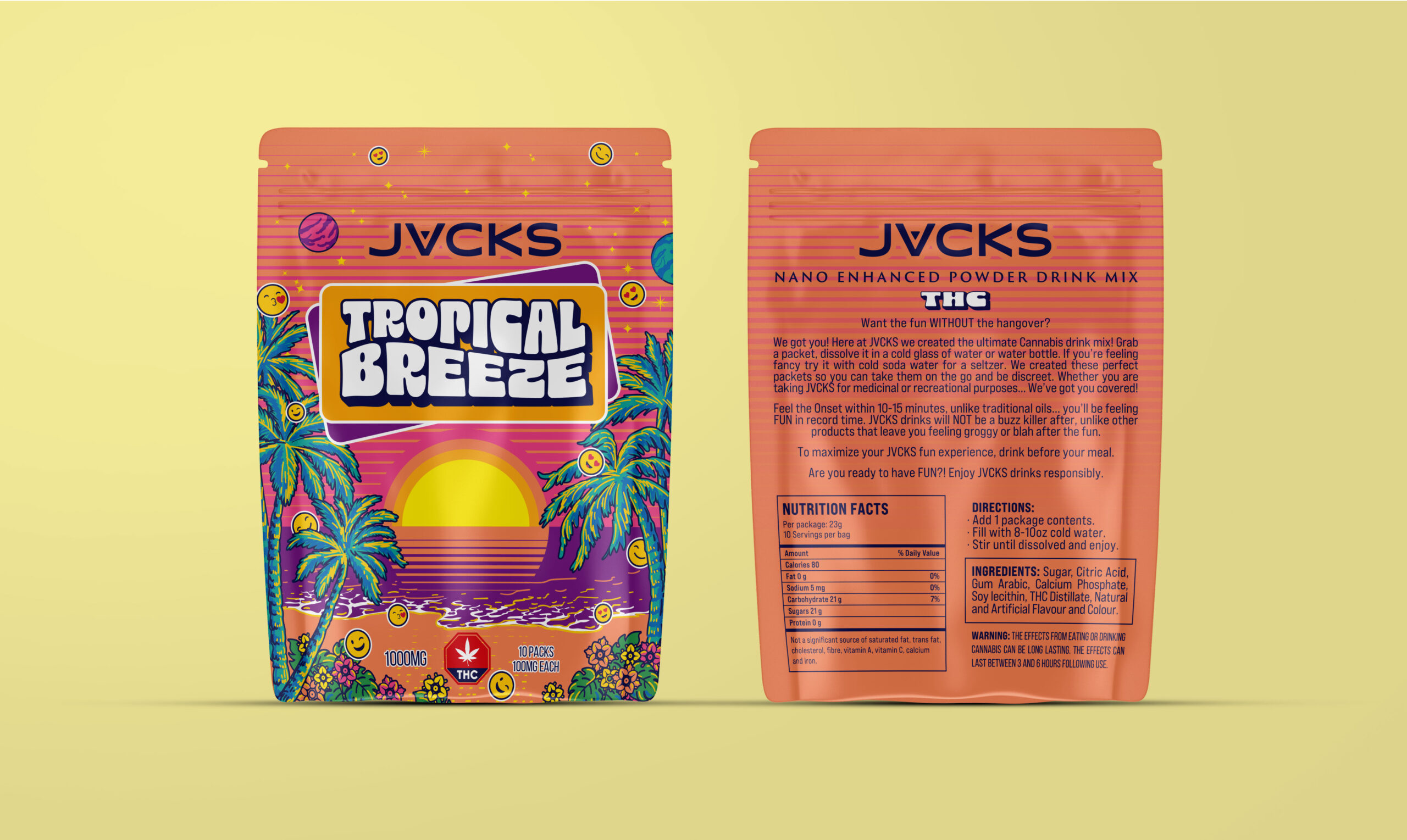 JACKS THC Powder Drink Mix - Tropical Breeze 250mg JACKS THC Powder Drink Mix - Tropical Breeze 250mg