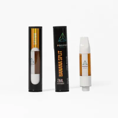 Proper Extracts - Live Resin Carts 2ml - Banana Split