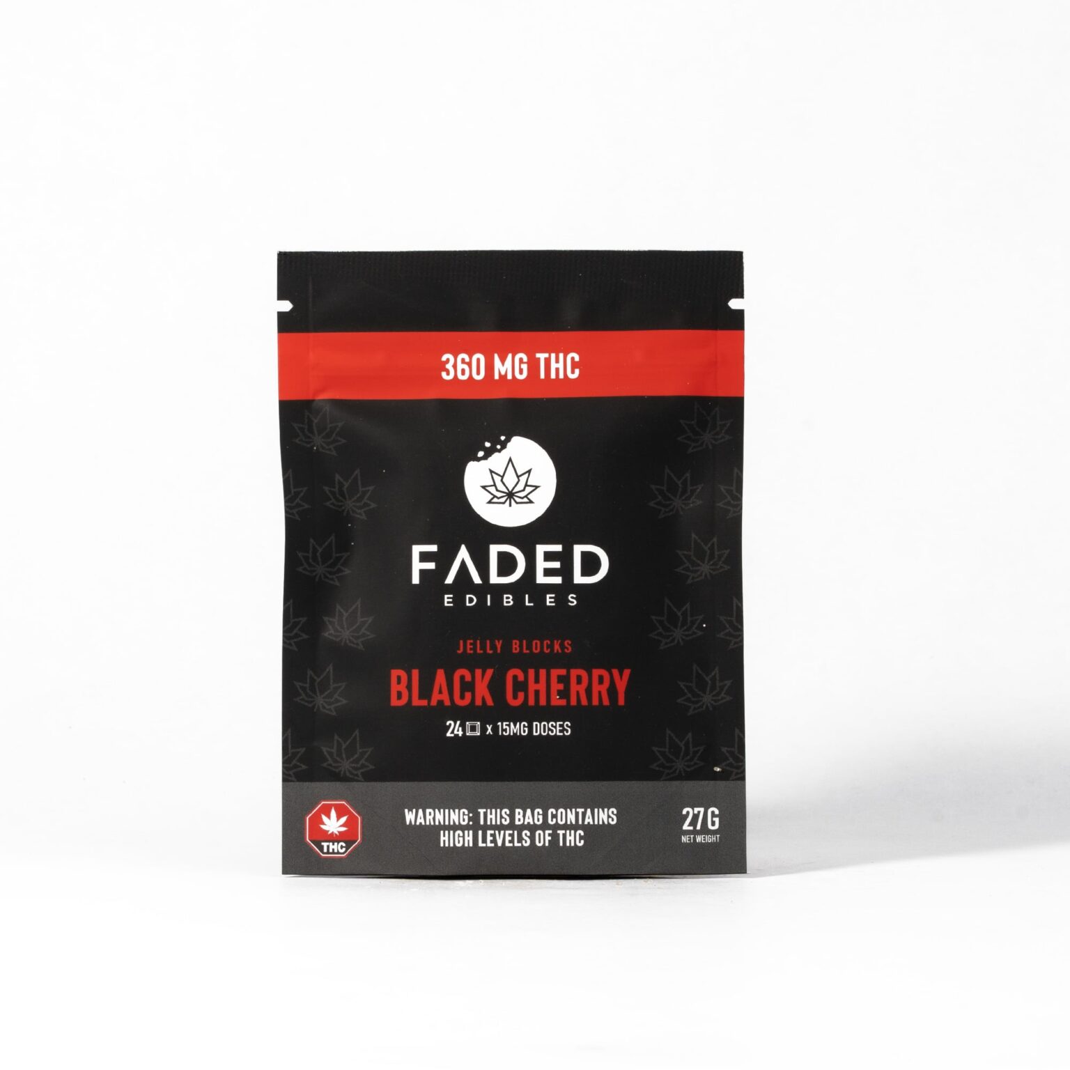 Faded Jelly Blocks - Black Cherry (360mg)