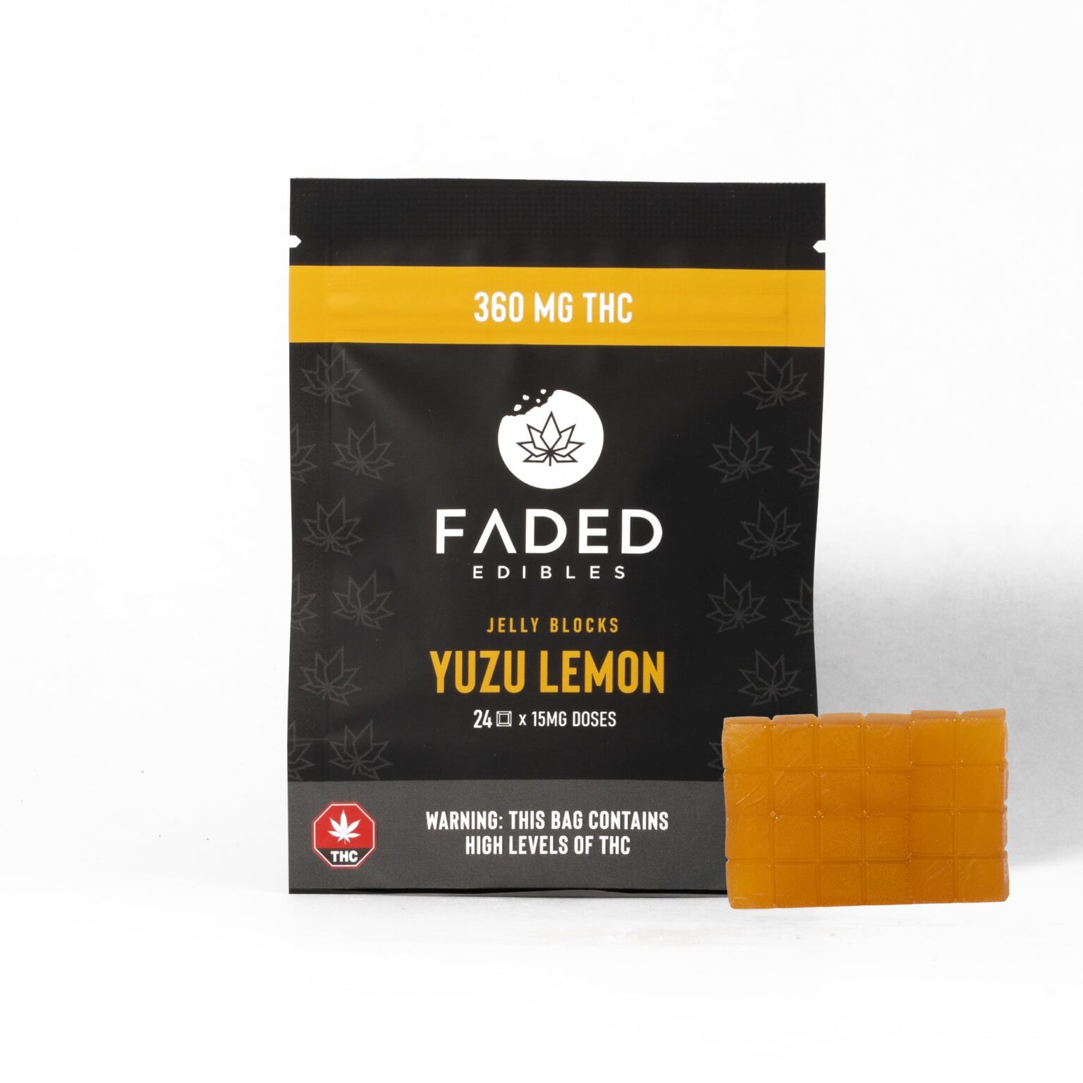 Faded Jelly Blocks - Yuzu Lemon (360mg)