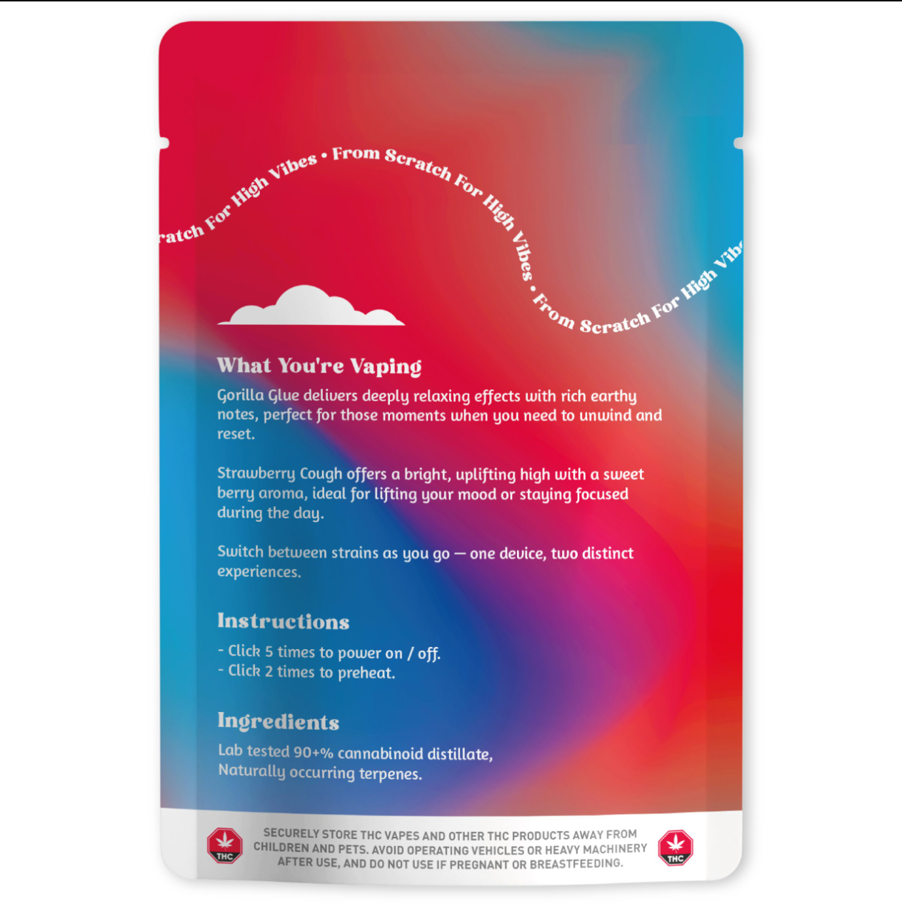 Dreamers 6g Dual Vapes - Gorilla Glue + Strawberry Cough Dreamers 6g Dual Vapes - Gorilla Glue + Strawberry Cough
