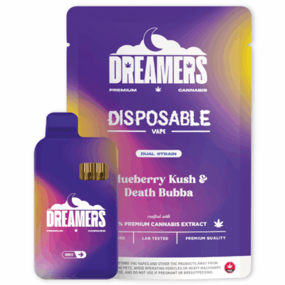 Dreamers 6g Dual Vapes - Blueberry Kush + Death Bubba