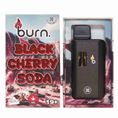 Burn Disposable Vape (3g) - Black Cherry Soda (Indica)