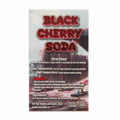 Burn Disposable Vape (3g) - Black Cherry Soda (Indica)