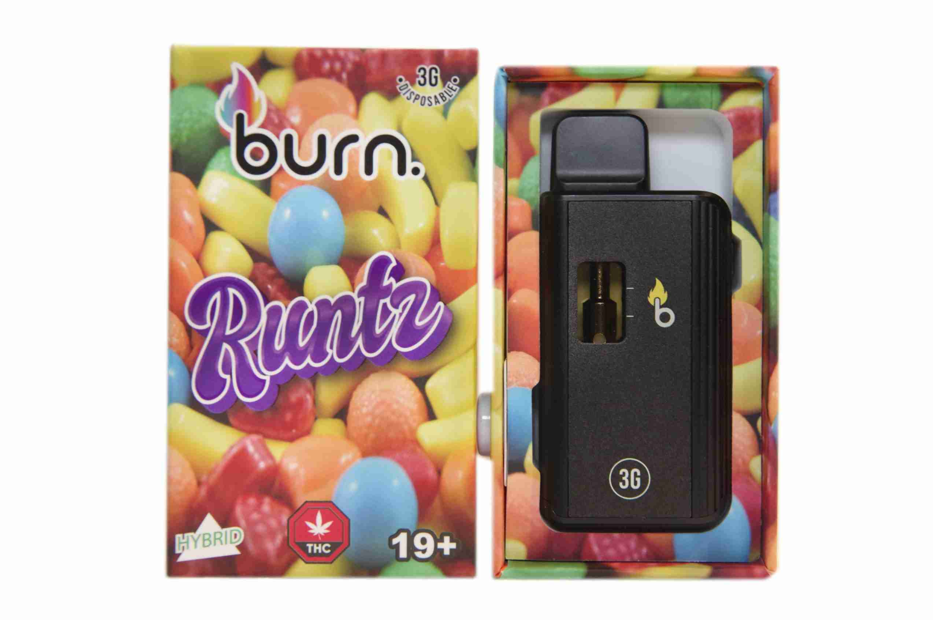 Burn Disposable Vape (3g) - Runtz (Hybrid) Burn Disposable Vape (3g) - Runtz (Hybrid)