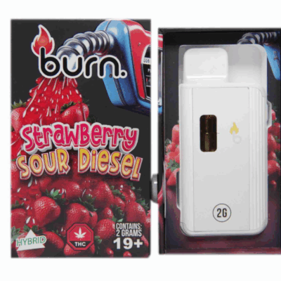 Burn Disposable Vape (2g) - Strawberry Sour Diesel (Hybrid)