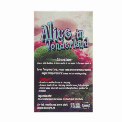 Burn Disposable Vape (2g) - Alice in Wonderland (Hybrid)