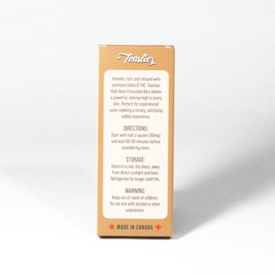 Toastiez High Dose THC Chocolate Bar - Caramel Coffee 1000mg