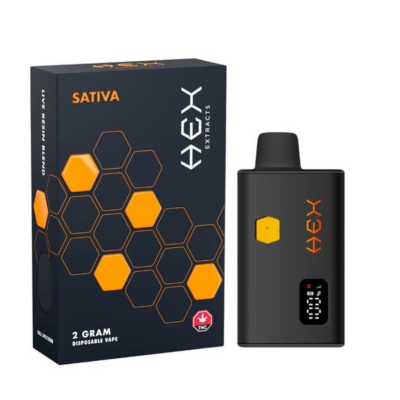 Hex Extracts Live Resin 2g Vape - Strawberry Jack (Sativa)