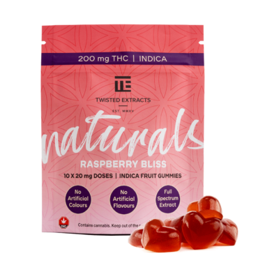Twisted Extracts - Naturals 200mg - Raspberry Bliss (Indica)